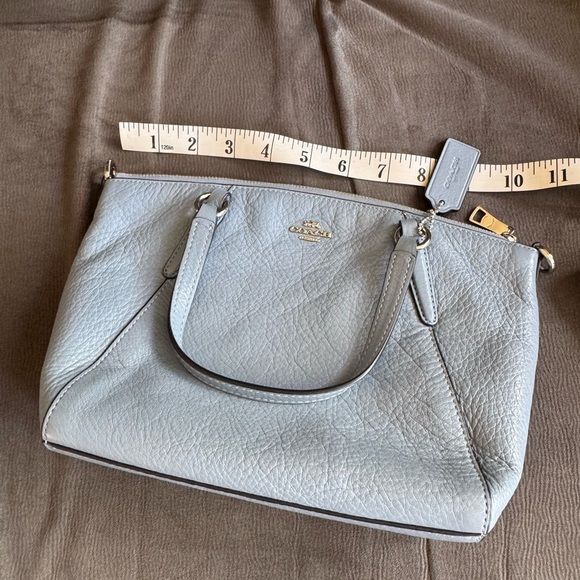 COACH Kelsey pebble leather MINI satchel bag. no strap - Picture 11 of 13